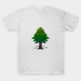 Pixel Pine Tree T-Shirt